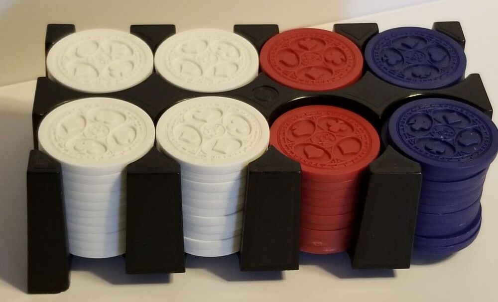 Vintage Jax embossed poker chips set of 87 short 1 chip and broken rack corner - Picture 2 of 6